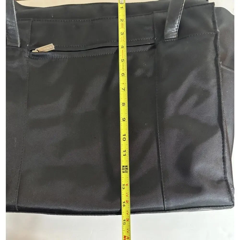 Samsonite Black Laptop Tote Bag Nylon Work Travel Bag Zip Top